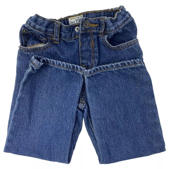 The Children’s Place Boys Long Sleeve Button Down Shirt 3T-& Jeans Red/Blue - Picture 7 of 7